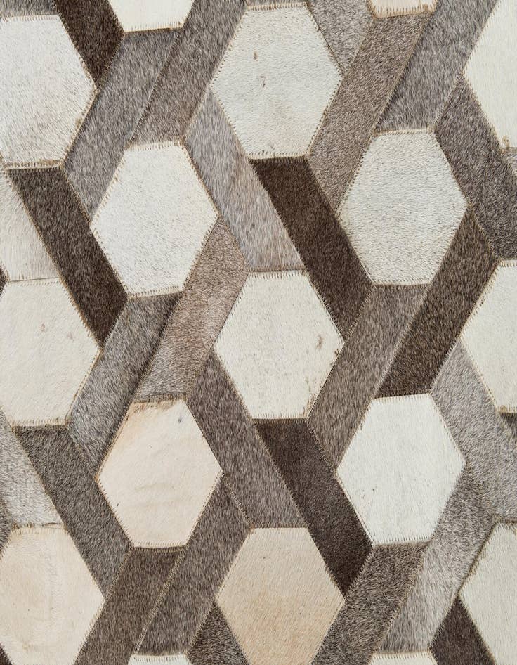 Detail image of 5' x 8' Cowhide Leather Rug