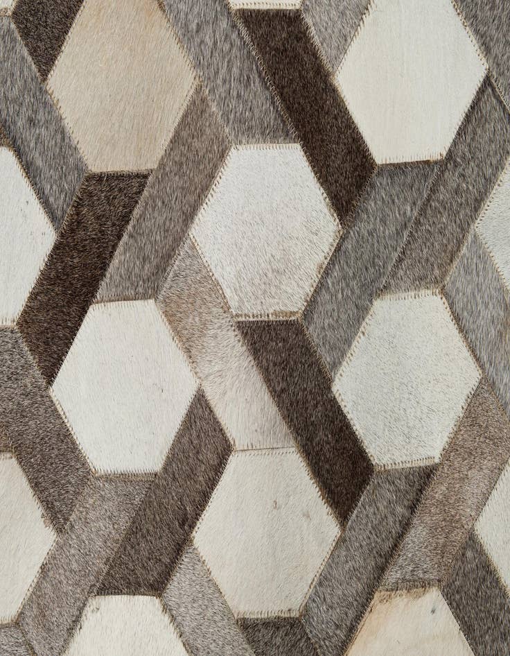 Detail image of 5' x 8' Cowhide Leather Rug