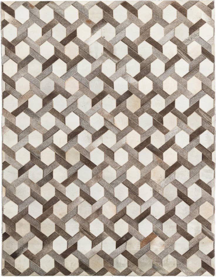 Detail image of 5' x 8' Cowhide Leather Rug