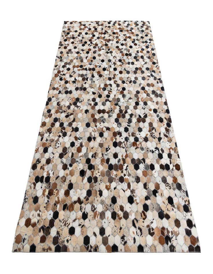 Detail image of 5' x 7' 9 Cowhide Leather Rug