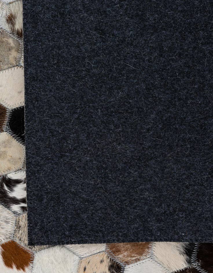 Detail image of 5' x 7' 9 Cowhide Leather Rug