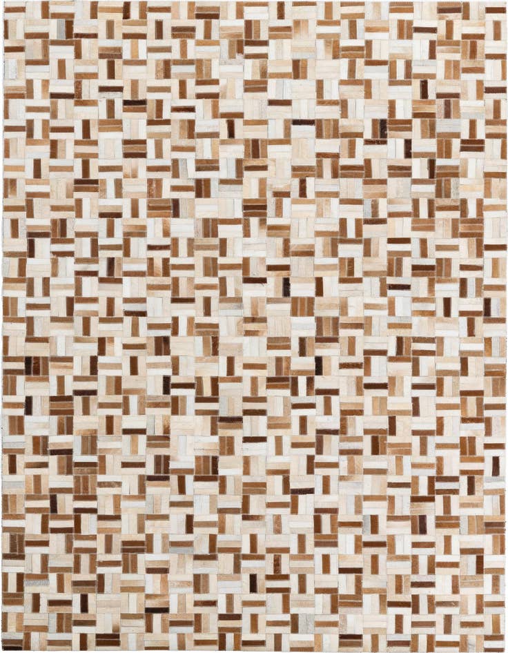 Detail image of 5' 1 x 7' 10 Cowhide Leather Rug