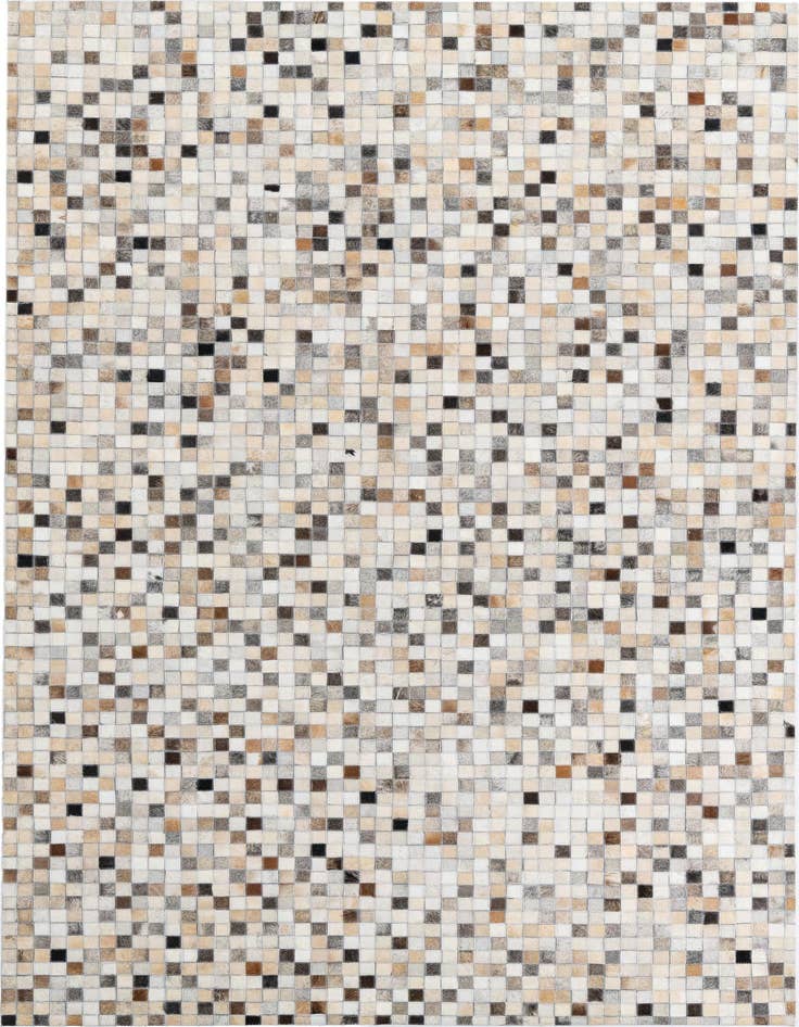 Detail image of 5' 1 x 8' 1 Cowhide Leather Rug