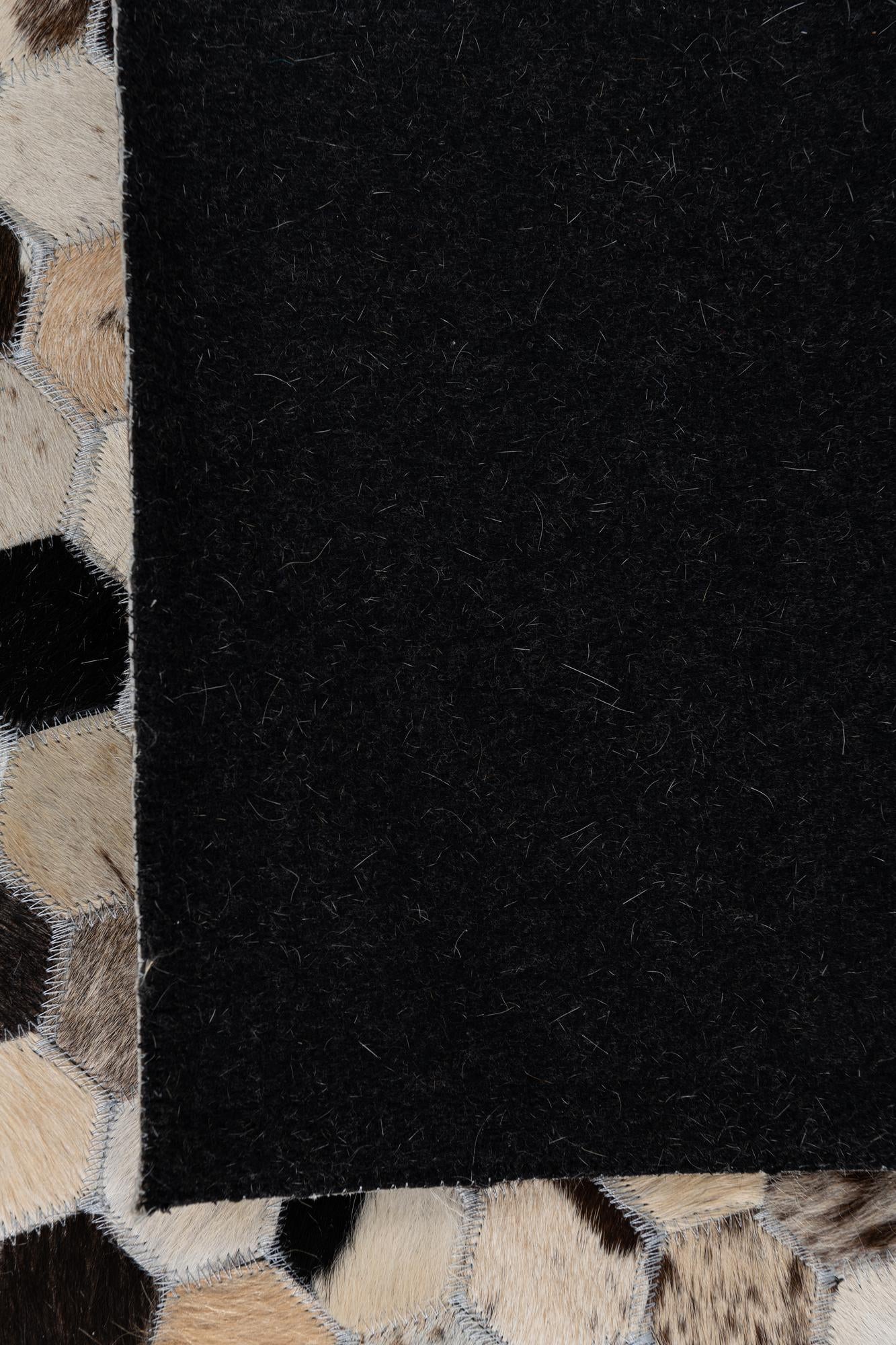 5' 1 x 8' Cowhide Leather Rug