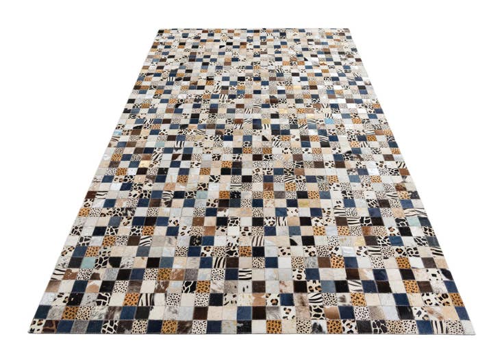 Detail image of 5' x 8' Cowhide Leather Rug