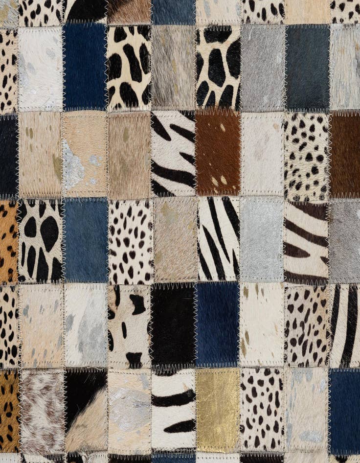 Detail image of 5' x 8' Cowhide Leather Rug