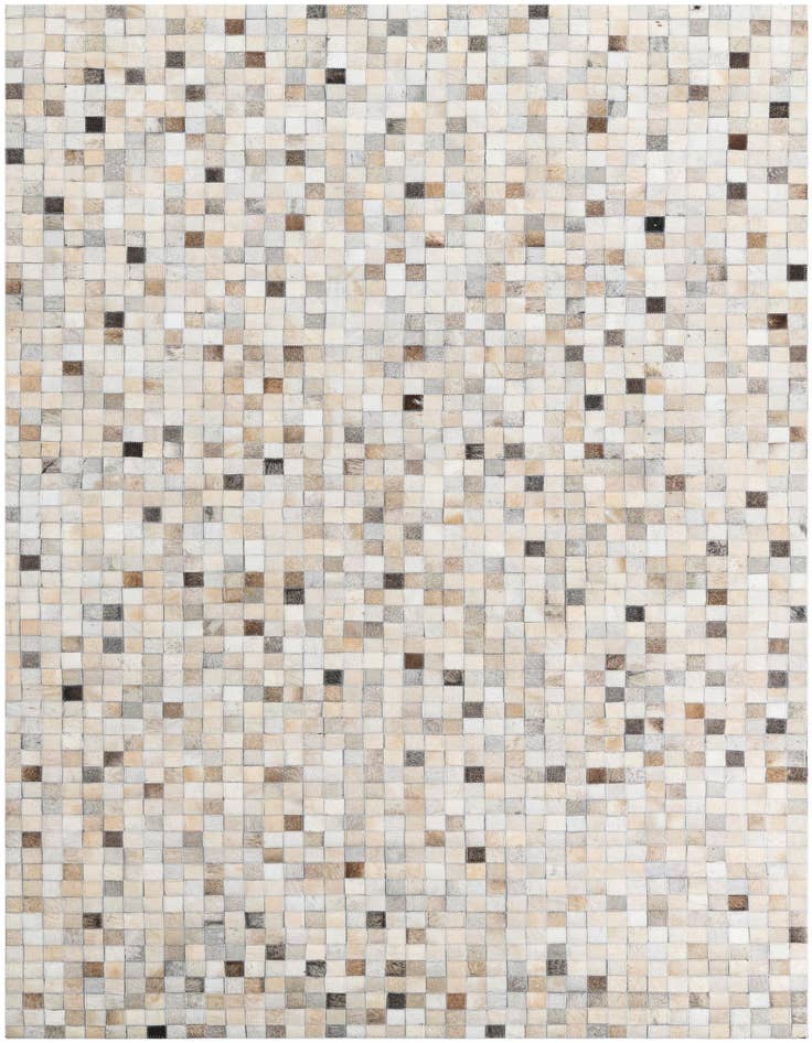 Detail image of 5' 1 x 7' 10 Cowhide Leather Rug