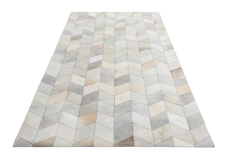 Detail image of 5' 2 x 8' Cowhide Leather Rug