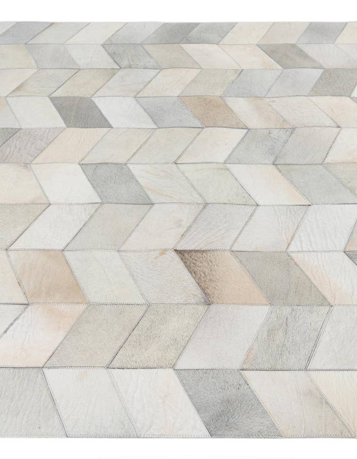 Detail image of 5' 2 x 8' Cowhide Leather Rug