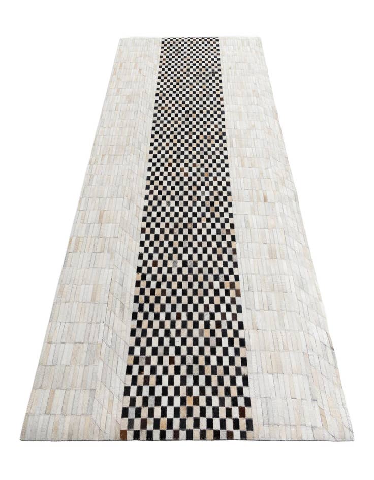 Detail image of 5' 2 x 8' 2 Cowhide Leather Rug