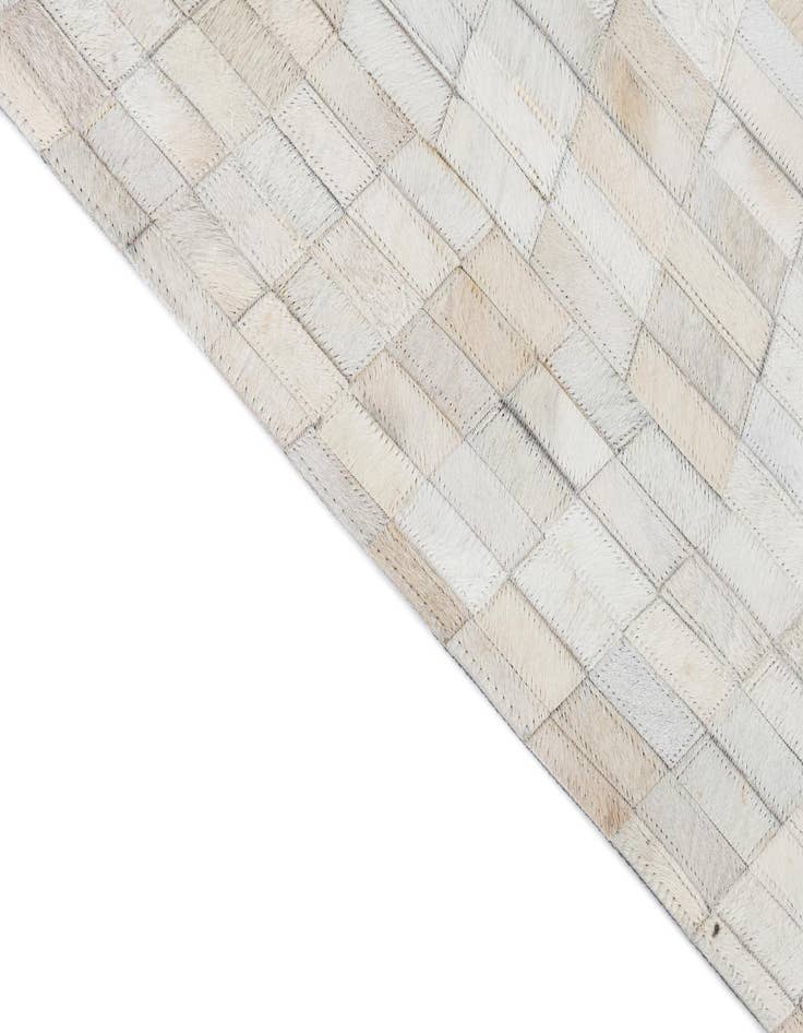 Detail image of 5' 2 x 8' 2 Cowhide Leather Rug