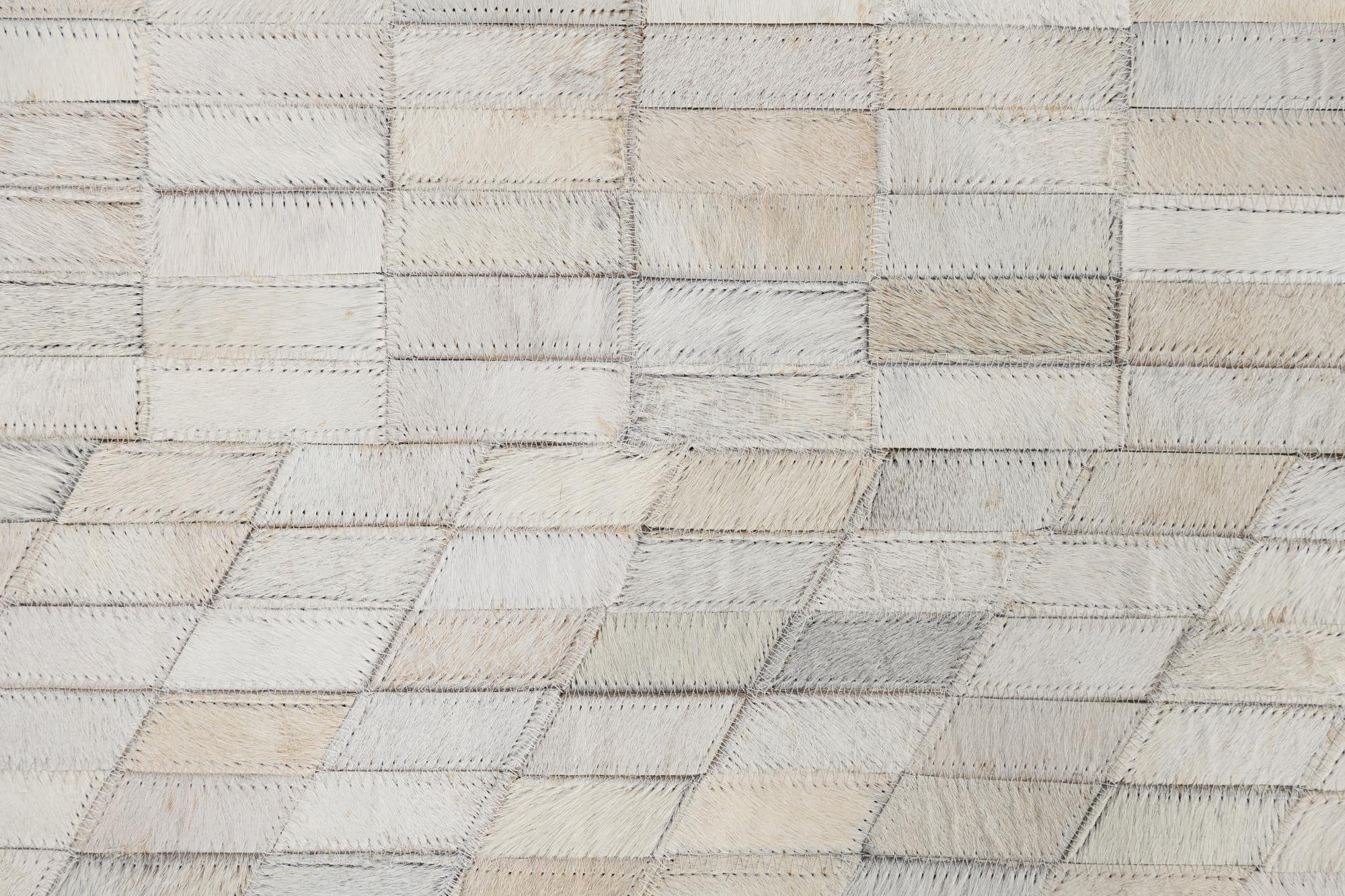 5' 2 x 8' 2 Cowhide Leather Rug