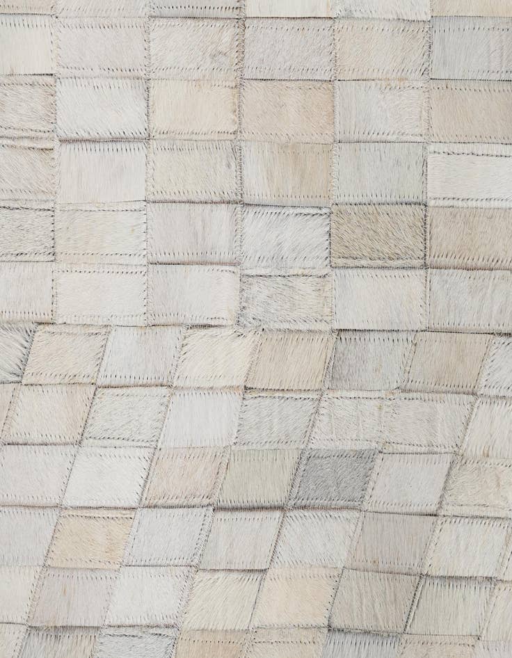 Detail image of 5' 2 x 8' 2 Cowhide Leather Rug