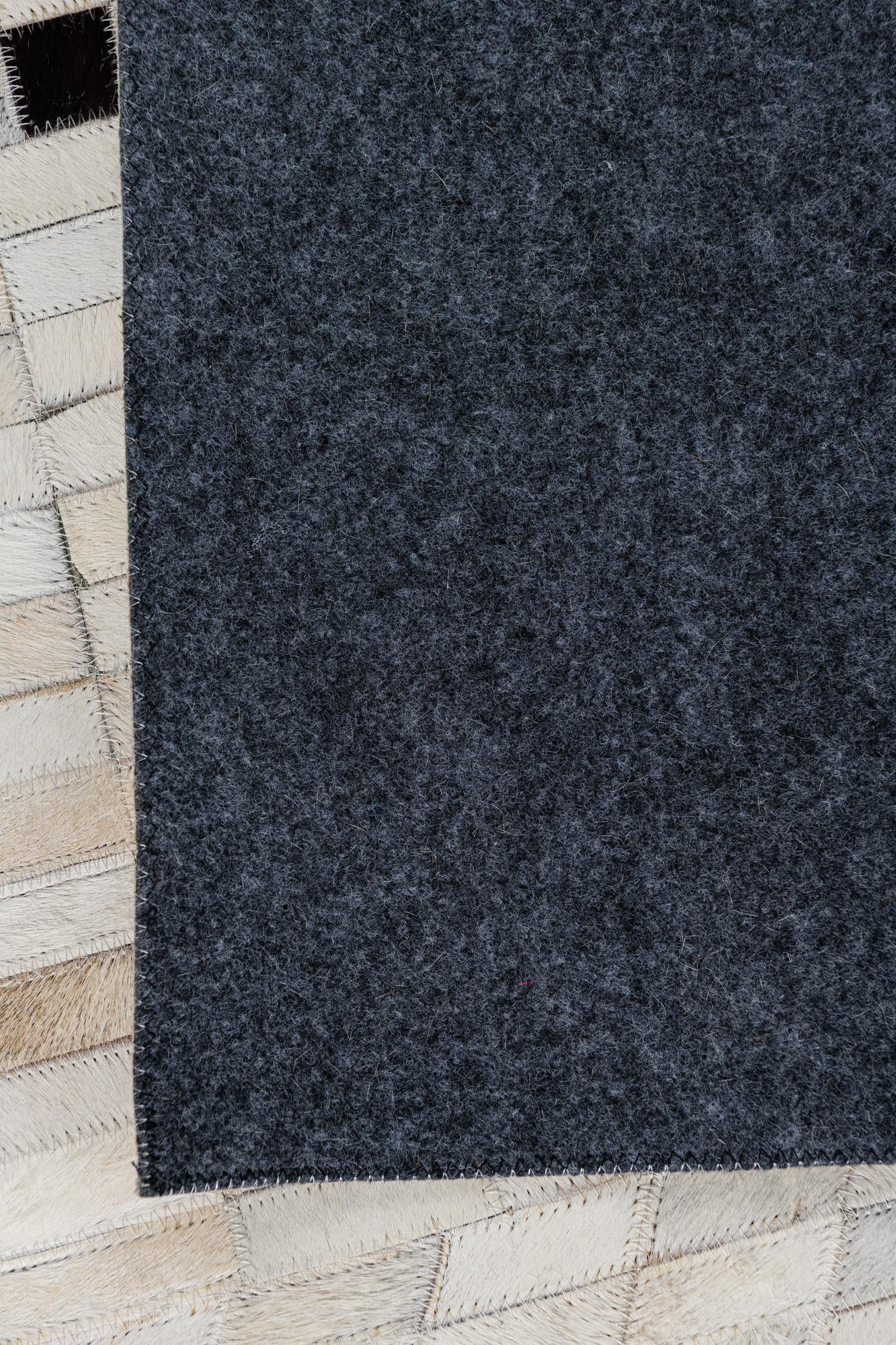 5' 2 x 8' 2 Cowhide Leather Rug