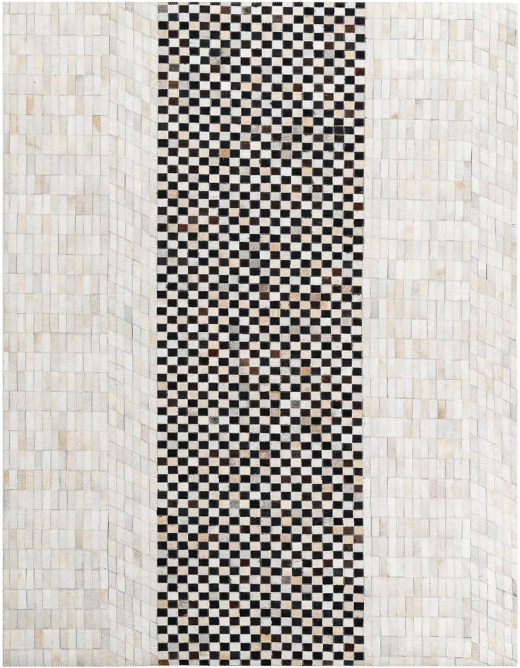 Detail image of 5' 2 x 8' 2 Cowhide Leather Rug
