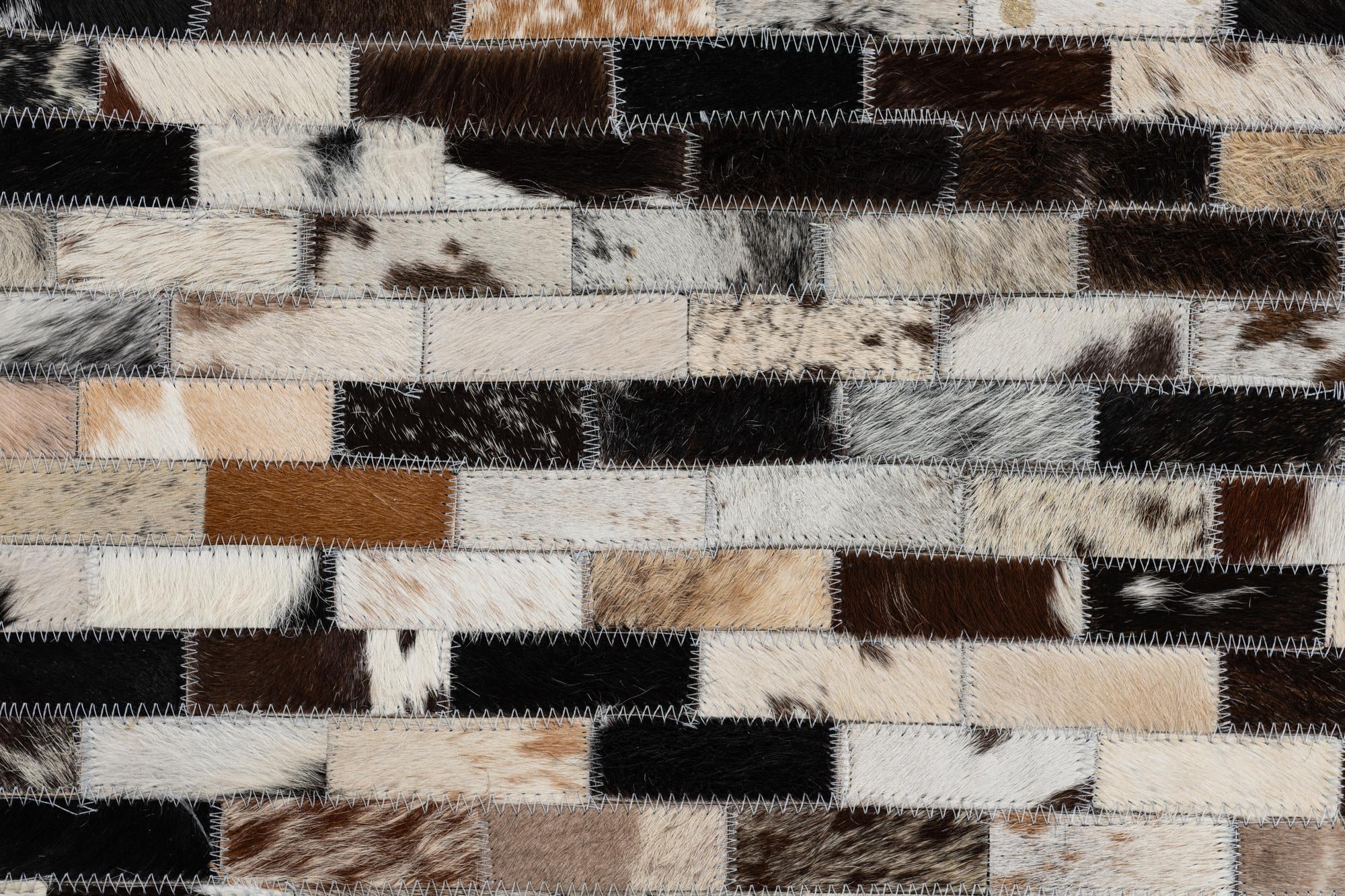 5' x 8' Cowhide Leather Rug