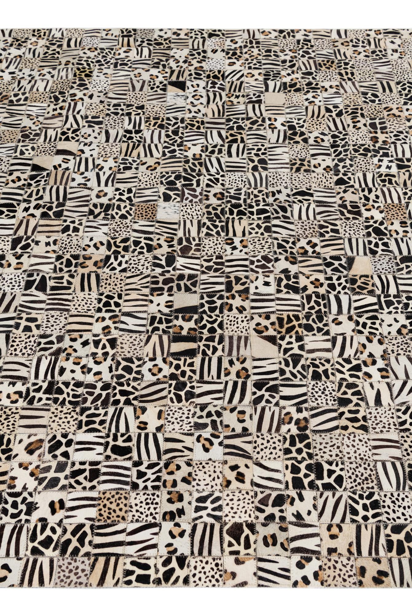 5' x 8' Cowhide Leather Rug