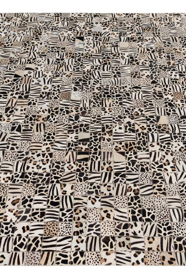Detail image of 5' x 8' Cowhide Leather Rug