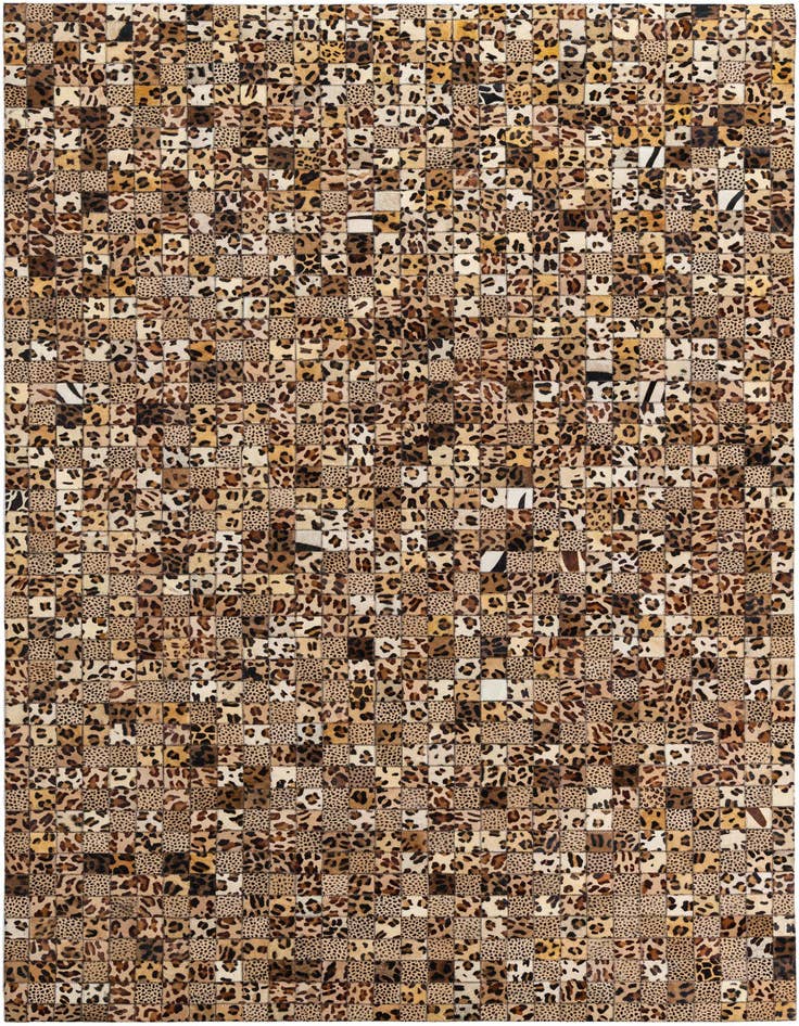 Detail image of 5' 1 x 8' Cowhide Leather Rug