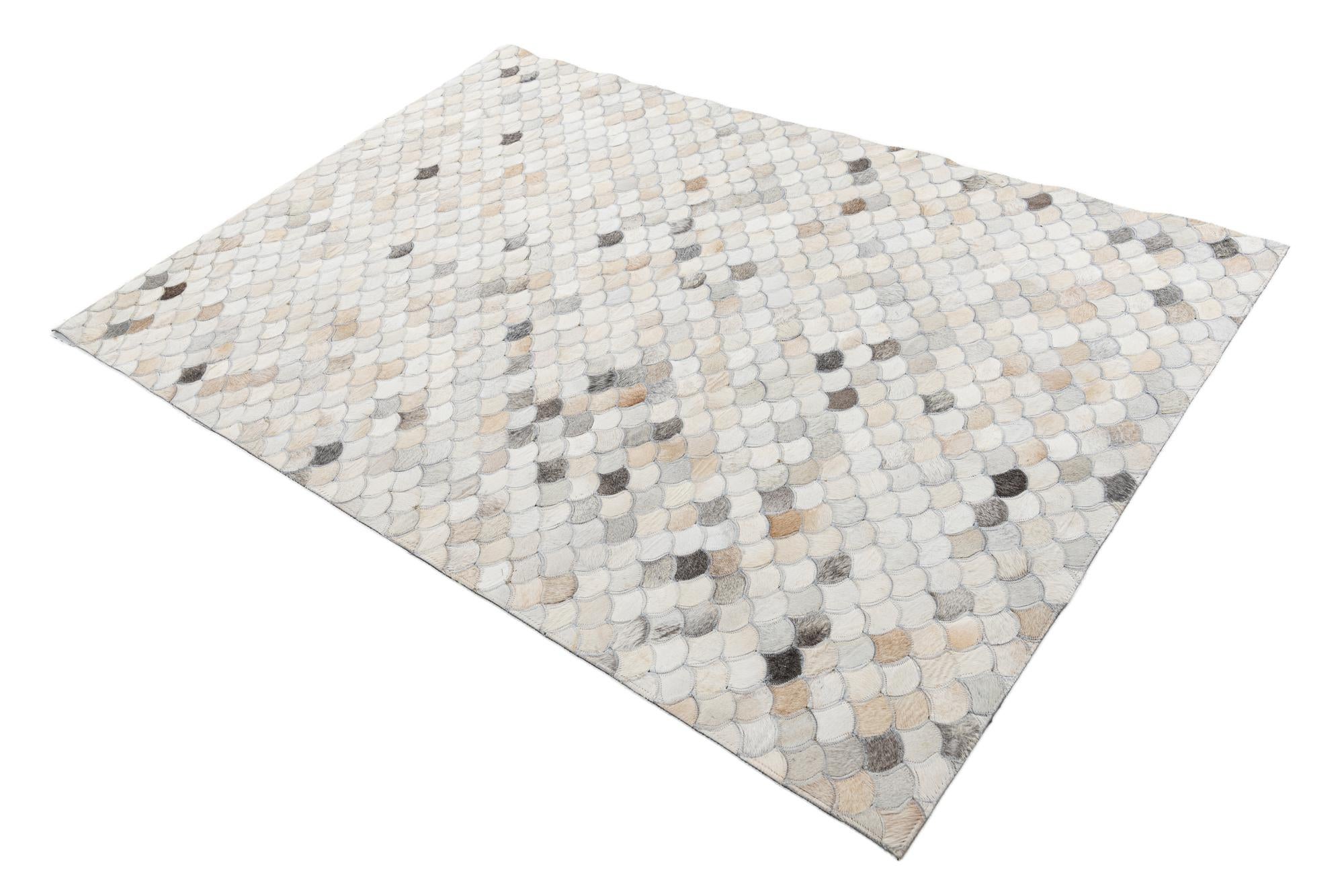 4' x 6' Cowhide Leather Rug