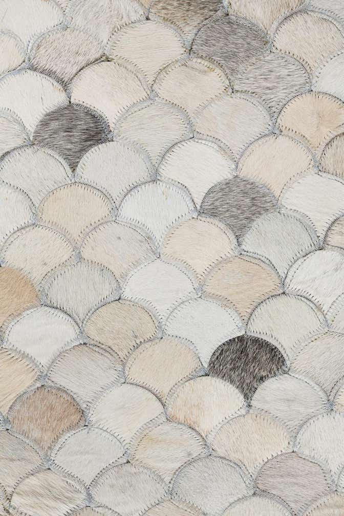 4' x 6' Cowhide Leather Rug