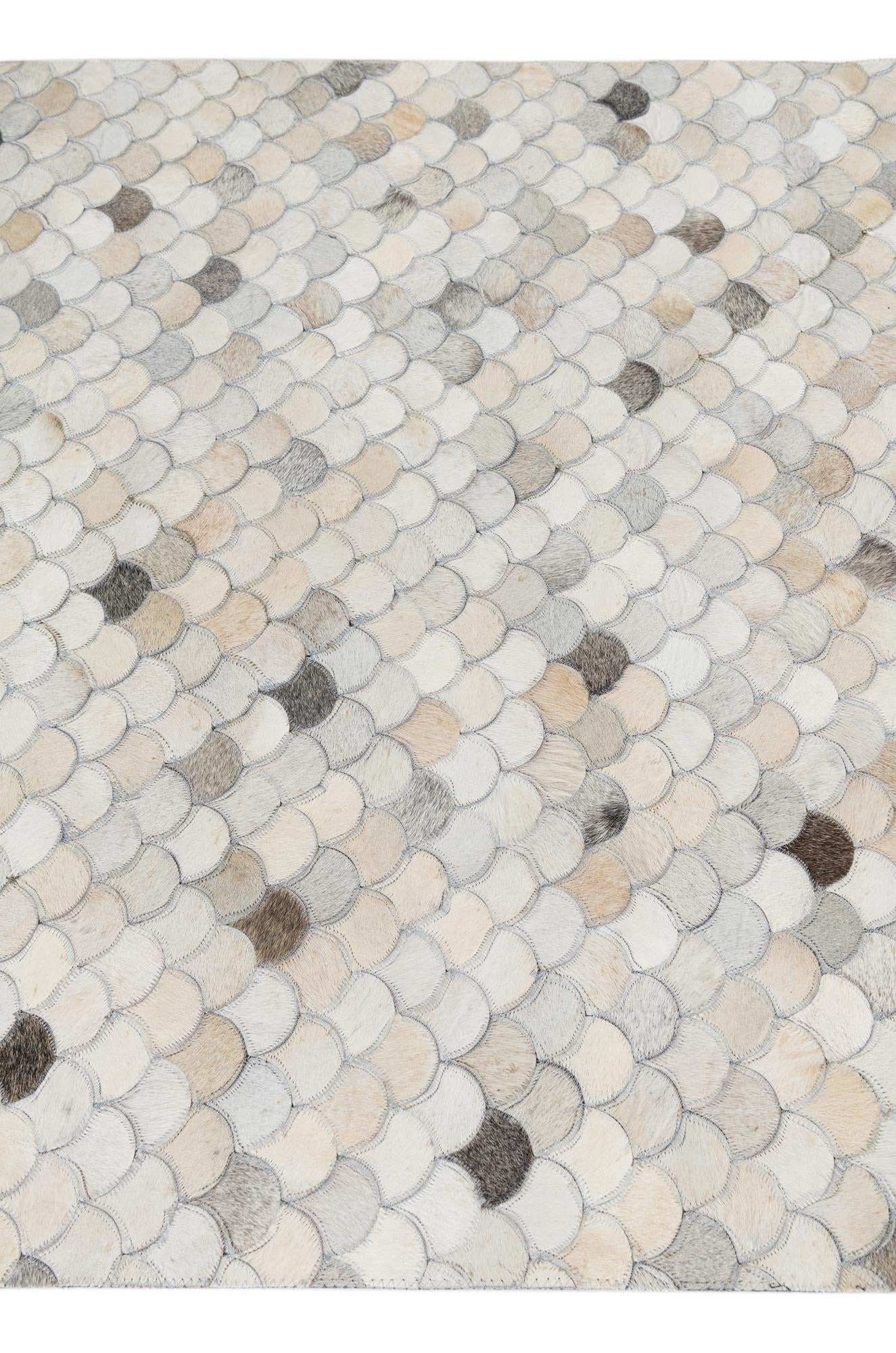 4' x 6' Cowhide Leather Rug