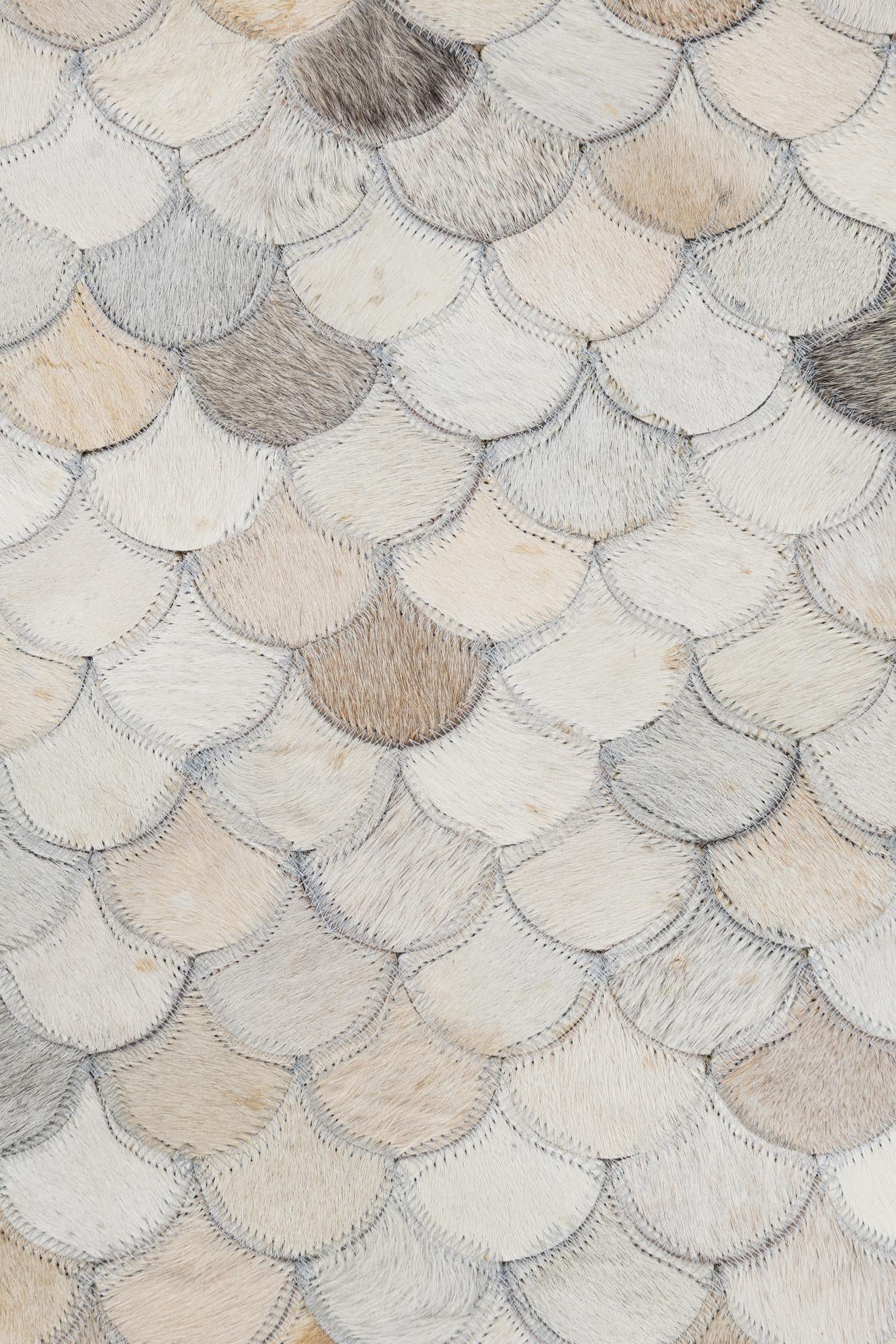 4' x 6' Cowhide Leather Rug
