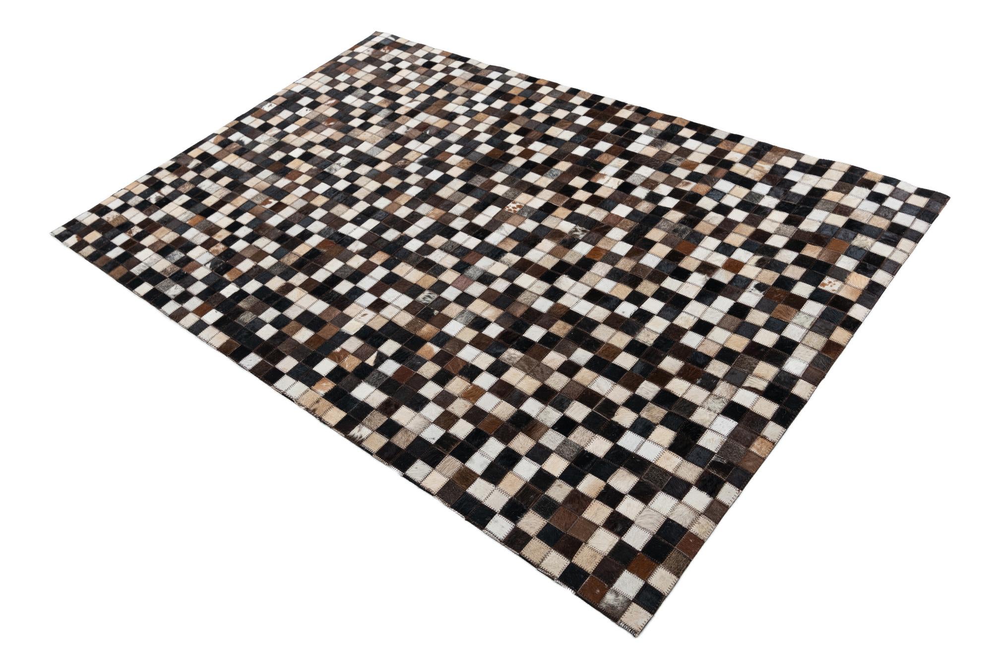 4' x 6' Cowhide Leather Rug