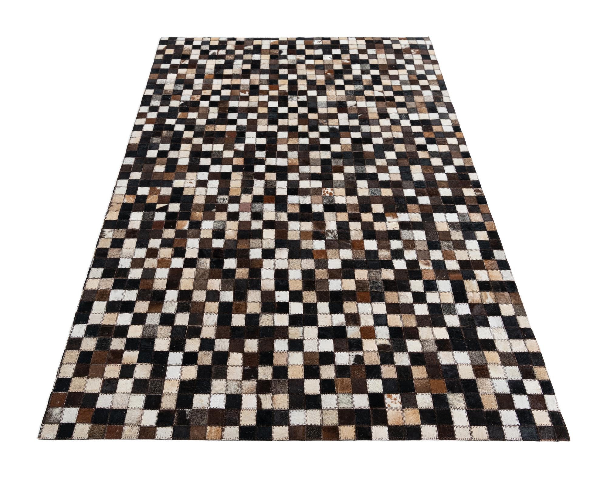 4' x 6' Cowhide Leather Rug