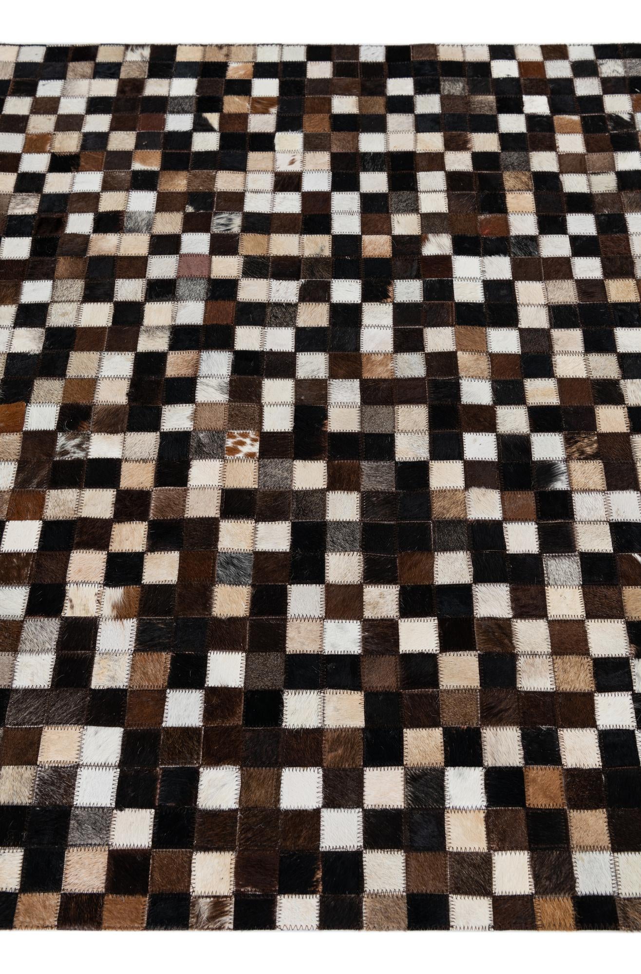 4' x 6' Cowhide Leather Rug