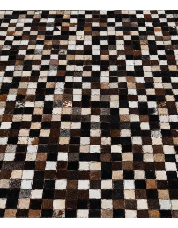 Detail image of 4' x 6' Cowhide Leather Rug