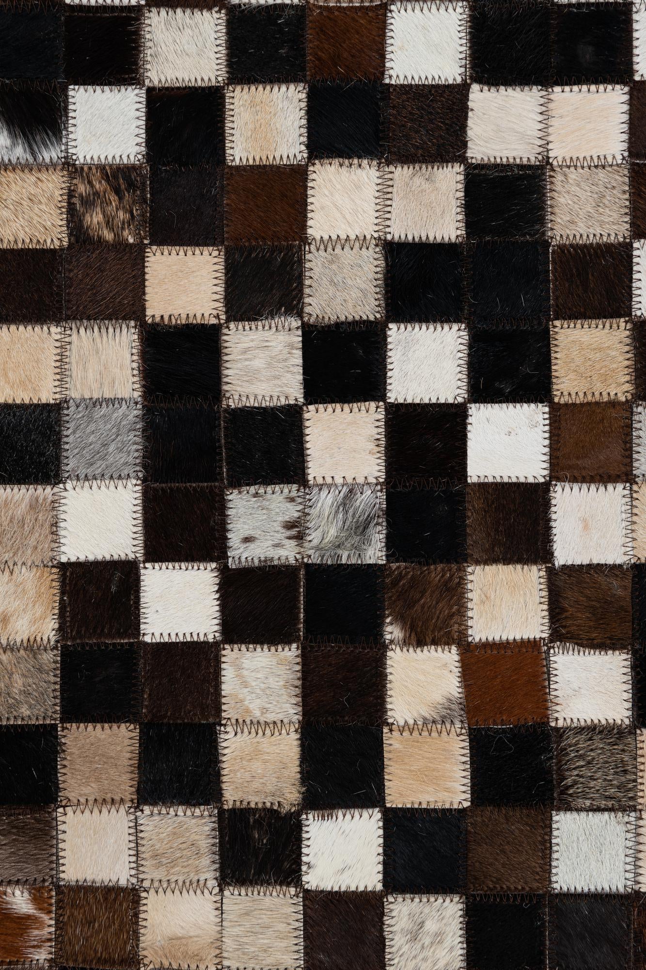 4' x 6' Cowhide Leather Rug