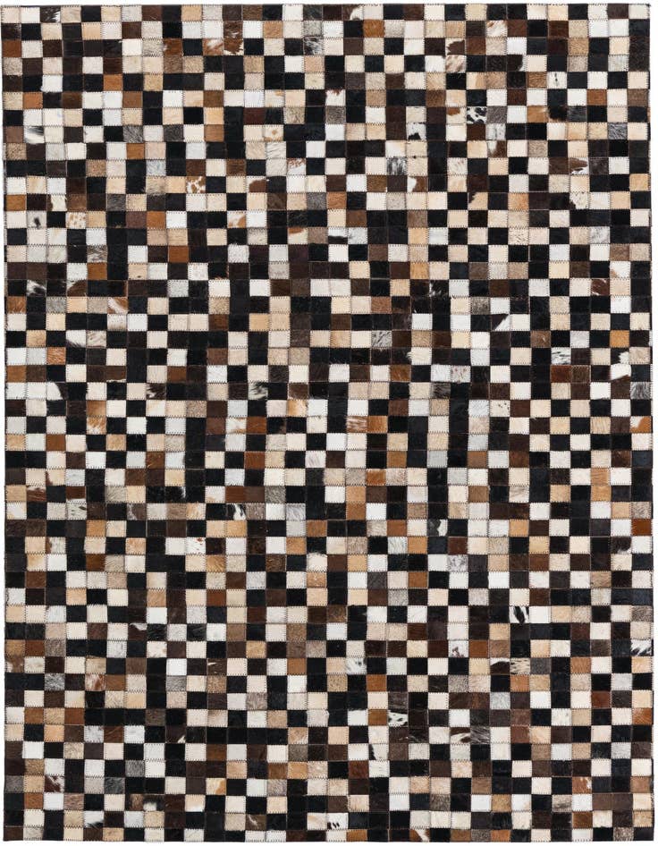 Detail image of 4' x 6' 2 Cowhide Leather Rug