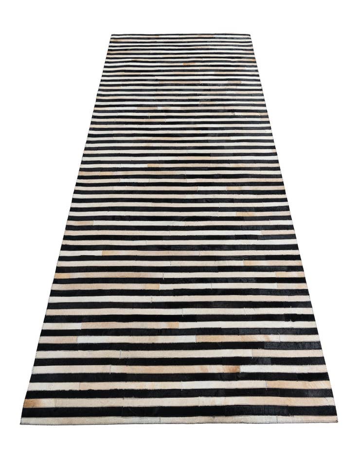 Detail image of 5' 1 x 8' Cowhide Leather Rug