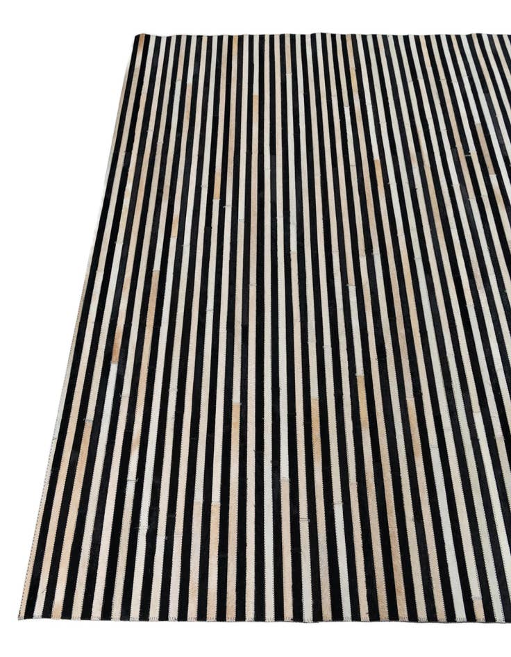 Detail image of 5' 1 x 8' Cowhide Leather Rug