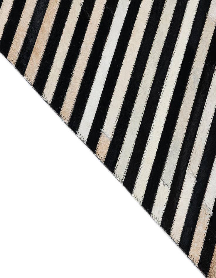 Detail image of 5' 1 x 8' Cowhide Leather Rug