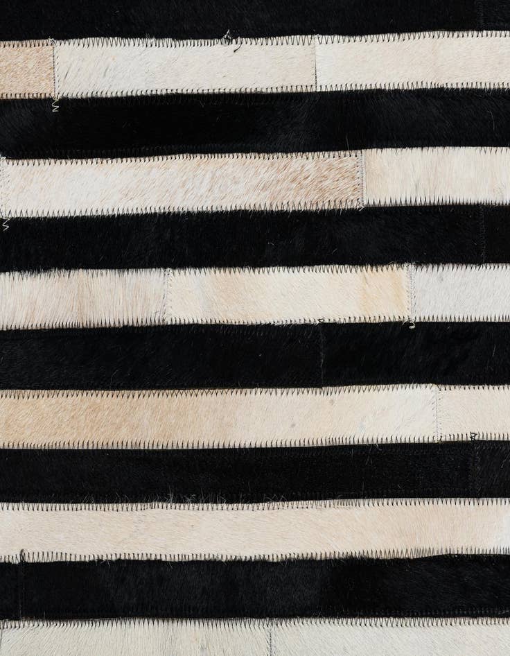 Detail image of 5' 1 x 8' Cowhide Leather Rug