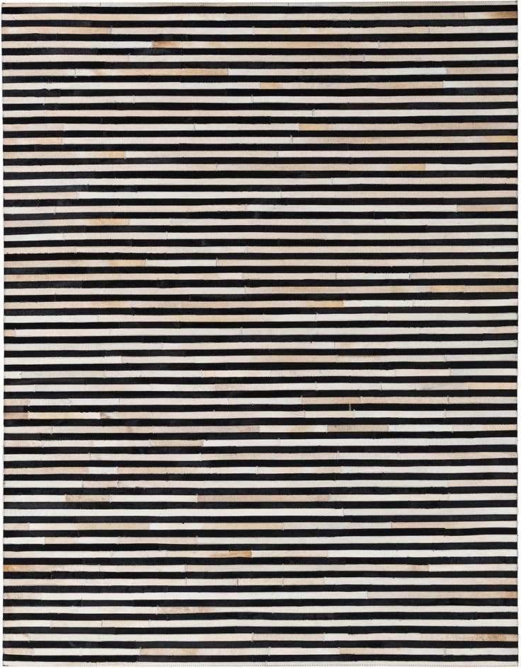 Detail image of 5' 1 x 8' Cowhide Leather Rug