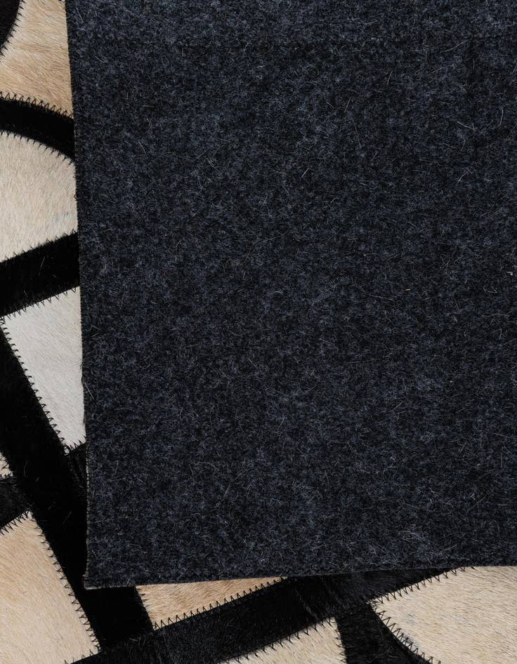 Detail image of 5' 2 x 8' Cowhide Leather Rug