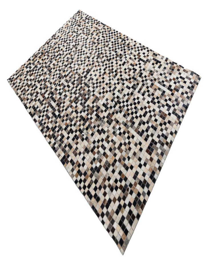 Detail image of 5' 1 x 7' 10 Cowhide Leather Rug