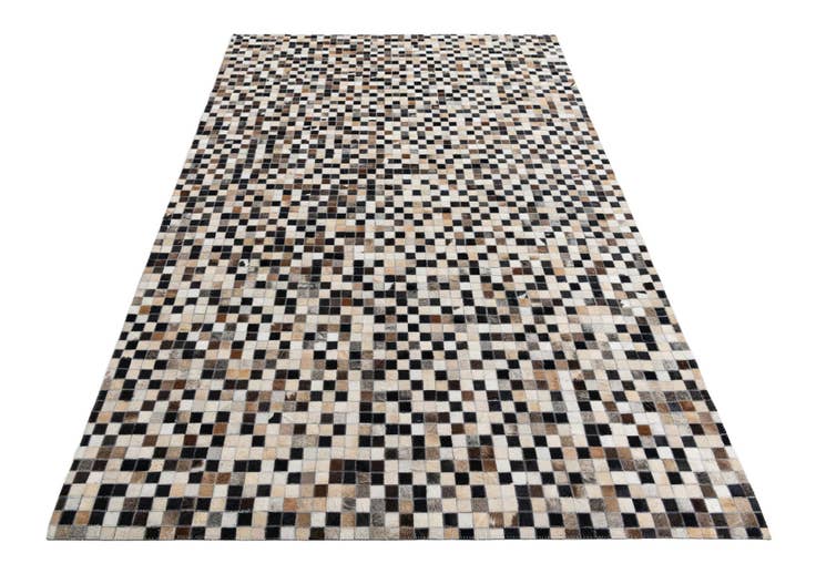 Detail image of 5' 1 x 7' 10 Cowhide Leather Rug