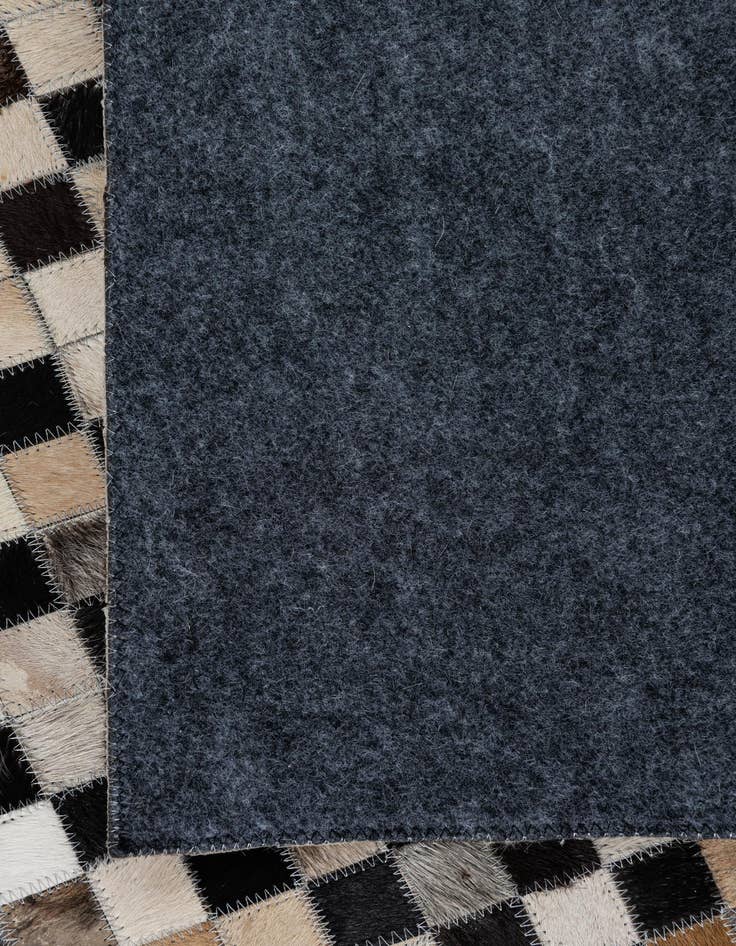 Detail image of 5' 1 x 7' 10 Cowhide Leather Rug