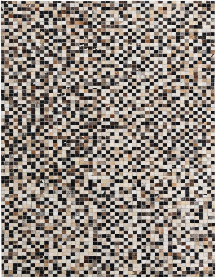 Detail image of 5' 1 x 7' 10 Cowhide Leather Rug