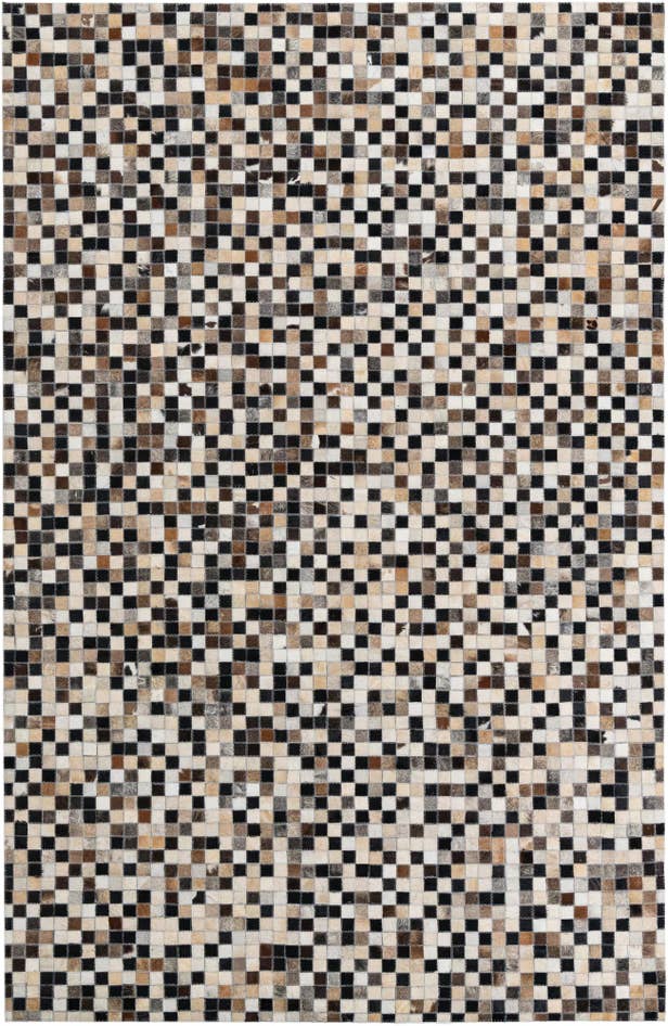 Detail image of 5' 1 x 7' 10 Cowhide Leather Rug