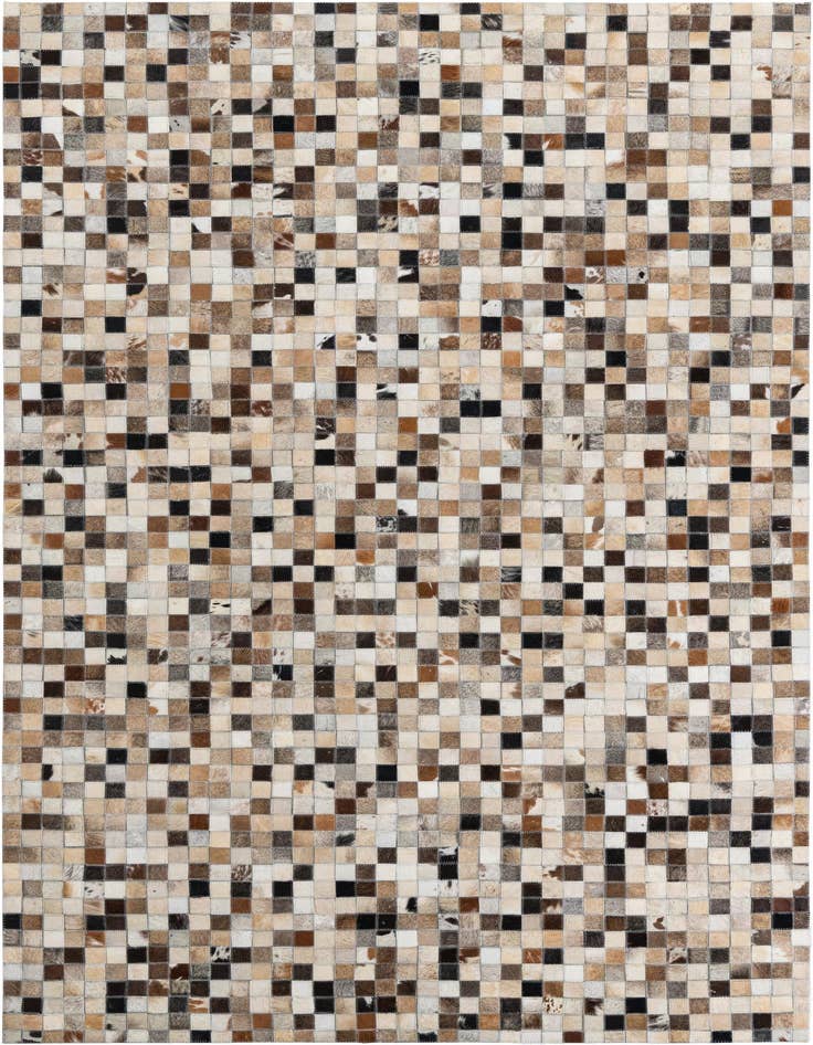 Detail image of 5' x 7' 10 Cowhide Leather Rug