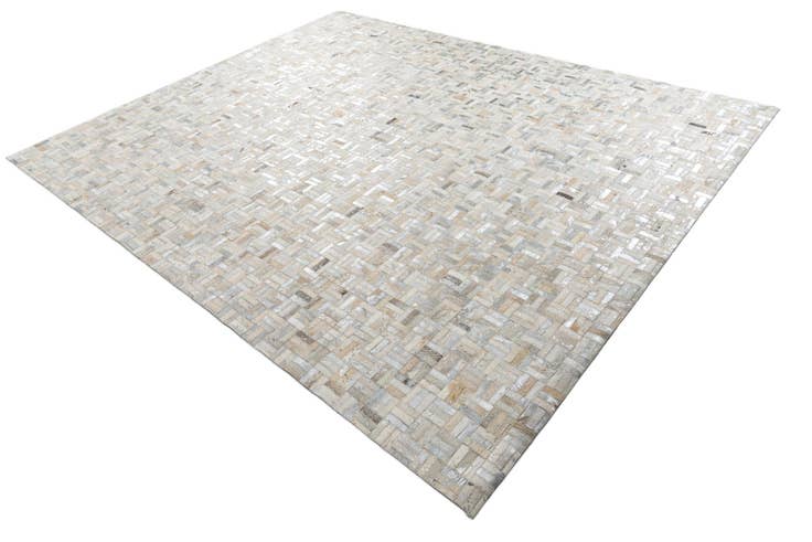 Detail image of 8' 1 x 10' Cowhide Leather Rug