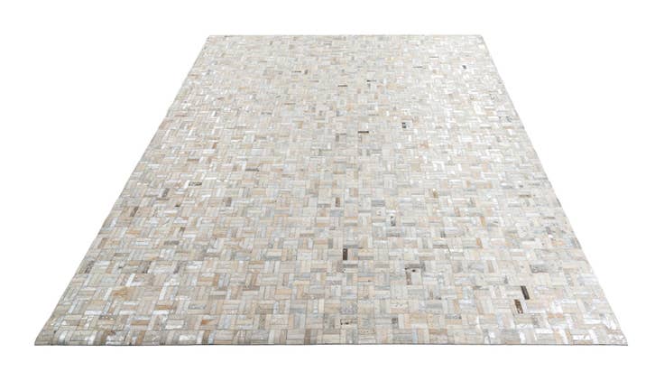 Detail image of 8' 1 x 10' Cowhide Leather Rug