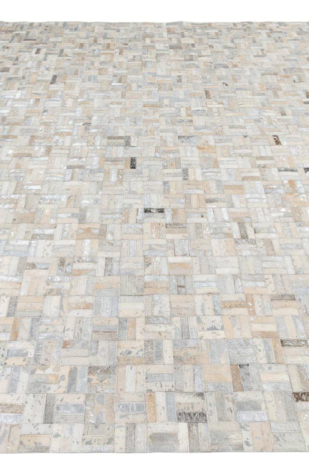 Detail image of 8' 1 x 10' Cowhide Leather Rug