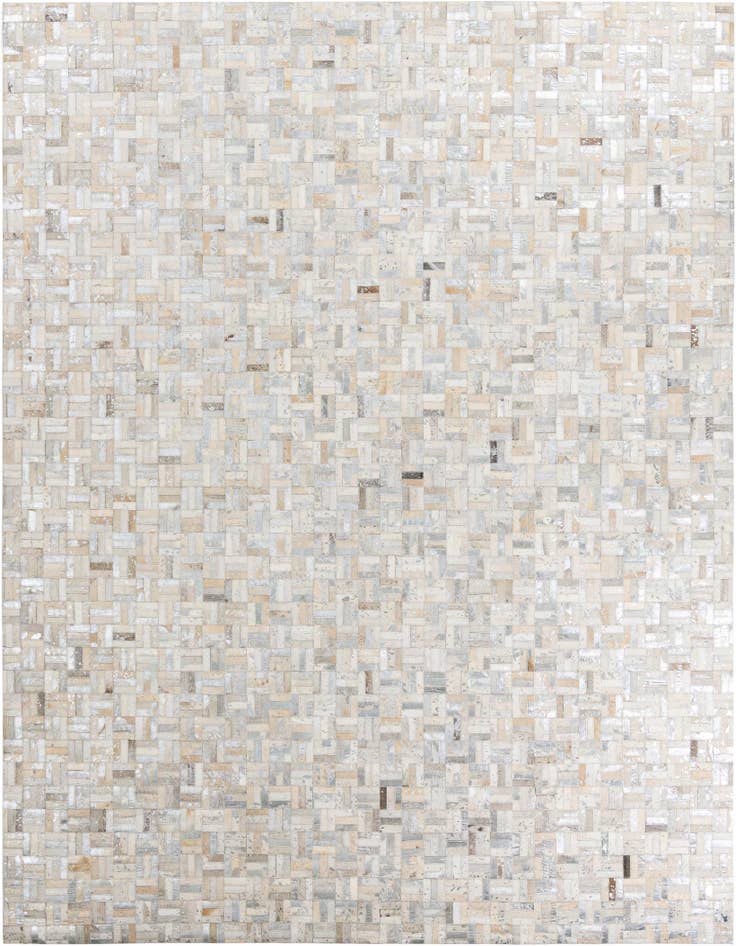 Detail image of 8' 1 x 10' Cowhide Leather Rug