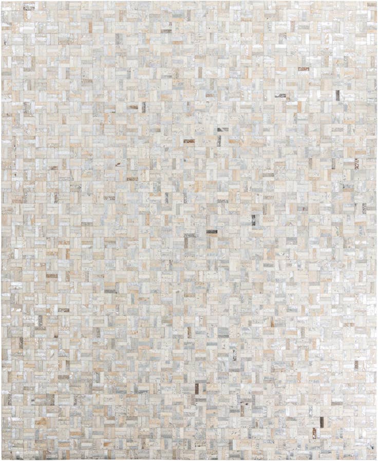 Detail image of 8' 1 x 10' Cowhide Leather Rug